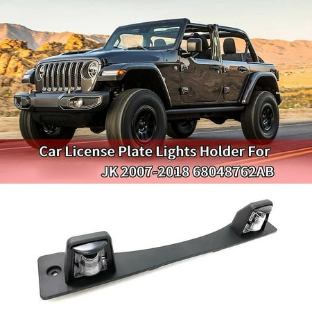 Car License Plate Lights Holder For Jeep Wrangler Jk 2007-2018 | Walmart  Canada