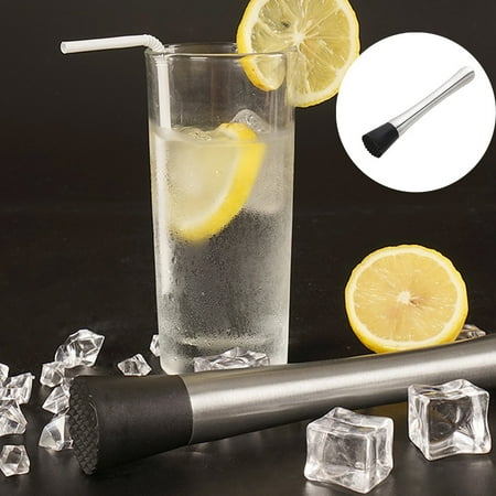 

Baabni Cocktail Muddler Stainless Steel Bar Mixer Pestle Home Drink Mojito-Blender