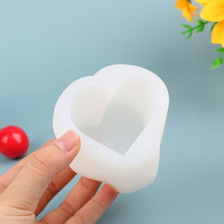 1pc DIY Heart Candle Mold