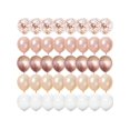 thumbnail image 1 of 40pcs Rose Gold Confetti Latex Balloons mixed Metal Matte Balloon Set Baby Shower Wedding Balloon Engagement Bachelor Bride Shower Happy Birthday Part, 1 of 5
