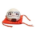 thumbnail image 3 of Alcancía Daruma de cerámica, artesanía, estatua, figura japonesa, decoración de escritorio, ahorro blanco, 3 of 9