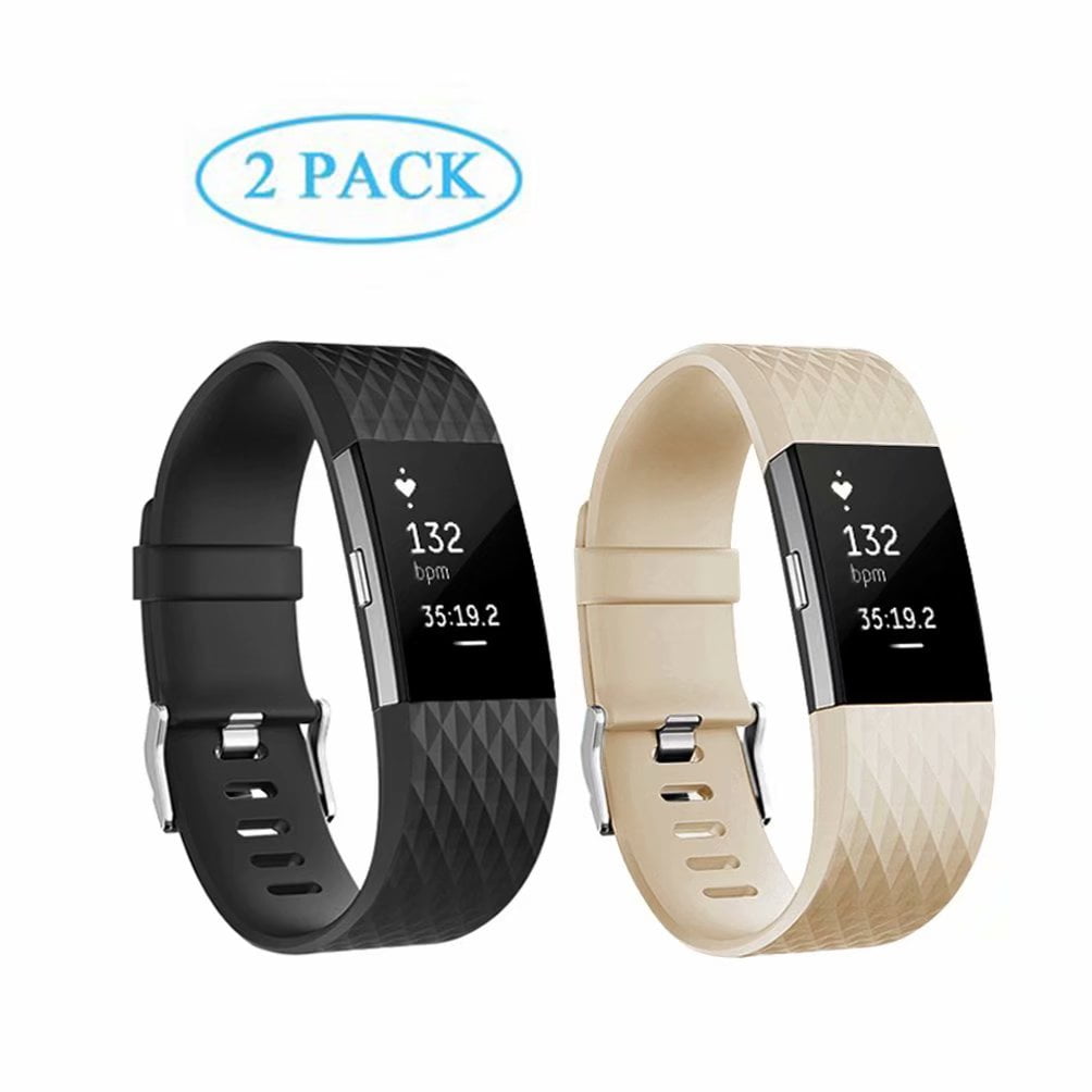 Fitbit Charge 2 Classic & Special Compatible 7Pack Rubber Replacement Bands S&L 