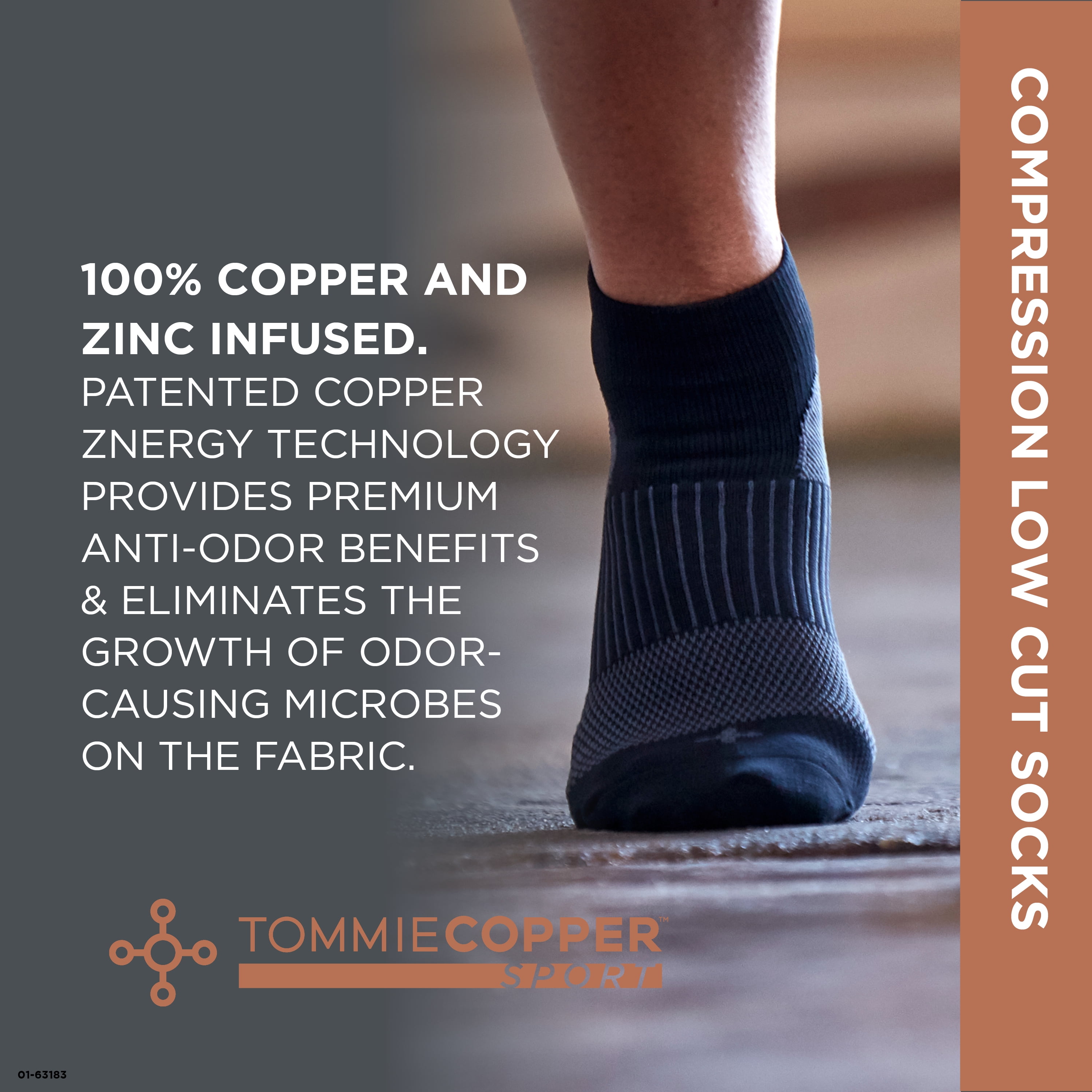 Copper Running Compression Socks - 3 Pack | Buy 3 Pack of Copper Infused  Short Compression Socks Online - CopperJoint