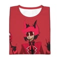 thumbnail image 7 of Hazbin Hotel Alastor Teen T-Shirt Crewneck Short Sleeve Double-Sided Print Summer Tee Shirts Top For Youth Boys Girls Children Small, 7 of 7