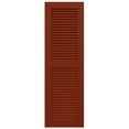 thumbnail image 6 of Ekena Millwork 18"W x 69"H True Fit PVC Two Equal Louver Shutters, Pepper Red (Per Pair - Hardware Not Included), 6 of 11