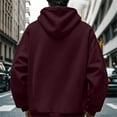 thumbnail image 7 of Hpapadks Men Hoodies Solid Hoodies Pullover with Front Pocket Oversize Drop Shoulder Hooded Men's Sweatshirts, 7 of 7