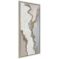thumbnail image 5 of Golden Terrain Heavily Textured Glitter Hand Painted Framed Canvas Wall Art, 5 of 12