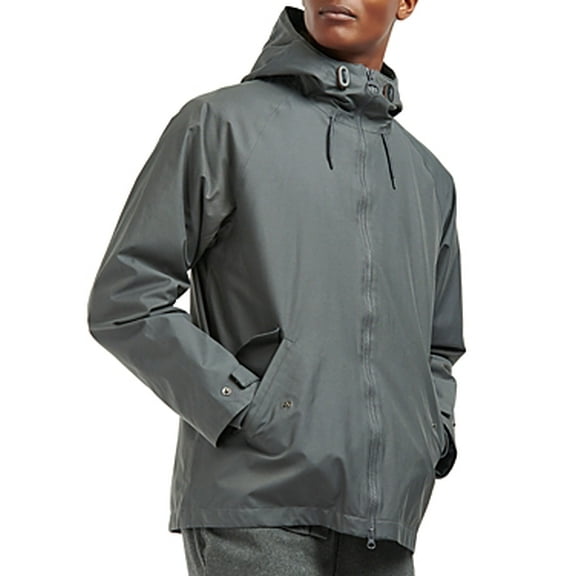 Barbour Mens Holby Jacket Coat Large Grey Waterproof