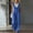 Blue, variant on Gifts Dianli Rompers for Women Ruffle Wide Leg Jumpsuit Sleeveless Casual V Neck Smocked Waist Overalls With Pockets Wine XXL