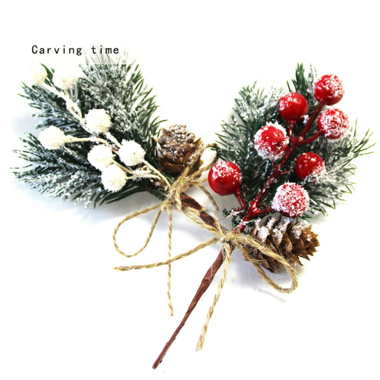 Artificial White Berries Willow Stems For DIY Crafts And Christmas Tree  Decorations From Xue009, $13.61