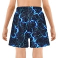 thumbnail image 5 of joogoo Blue Lightning Boys Swim Trunks Beach Swimsuit Shorts Boxer 12-13Y, 5 of 8