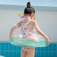 thumbnail image 2 of Green Inflatable Glitter Swan Swimming Ring, Kid Pool Ring In Summer, Swim Rings For Kids(L size)_Perfect Gift, 2 of 5