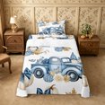 thumbnail image 2 of Erosebridal Gnome Truck Twin Sheets 3pcs,Fall Farm Bedding,Light Blue,1 Flat Sheet, 1 Fitted Sheet and 1 Pillowcase, 2 of 6