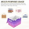 thumbnail image 6 of Yayeee Collapsible Cube Storage Bin with Lid Fabric Closet Decorative Basket with Handles, Pixel Love, 6 of 7