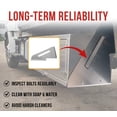 thumbnail image 5 of Aluminum Mounting Brackets for Flatbed and Stepdeck Trailer Toolbox - 18" x 24" Weld-on, Weather Resistant Underbody Truck Tool Box Mounting Kit - 1 Pair, 5 of 17