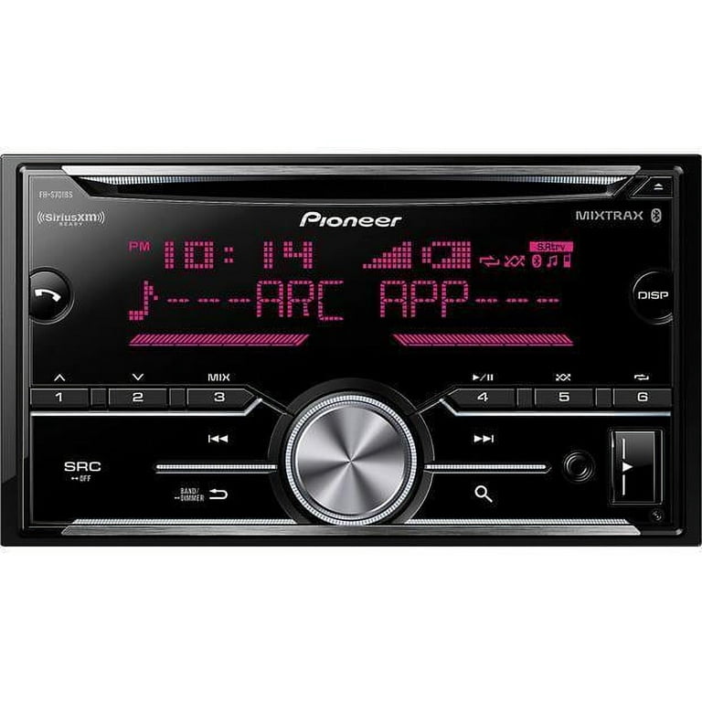 Pioneer FH-S701BS Bluetooth Car Stereo Audio Deck, 2x Din CD