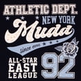 thumbnail image 2 of MUDD Junior's Long Sleeve Off the Shoulder Top - Graphic Print, Rhinestone Embellished T-Shirt for Women Sizes S-XL, 2 of 6