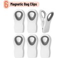 thumbnail image 2 of Magnetic Chip Clips, 6 Pack, White Chip Clips, Bag Clips, Food Clips, Bag Clips for Food, Chip Bag Clip, Chip Clips Magnetic, Chip Bag Clips, 2 of 5