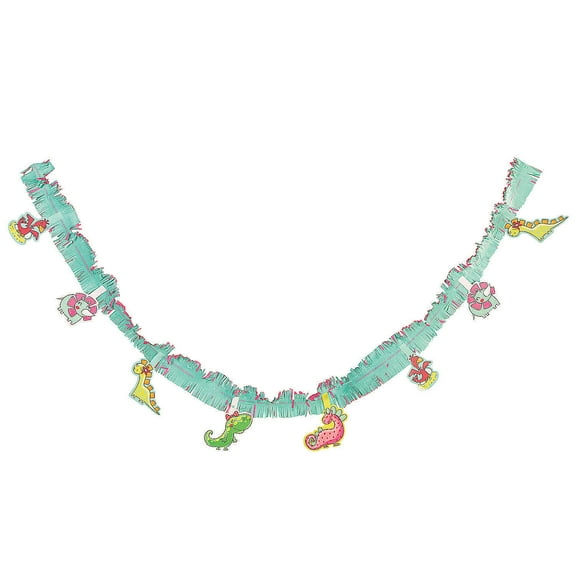 Girl Dinosaur Garland - Party Decor - 1 Piece