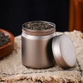 thumbnail image 2 of Titanium Small Tin Can Box Canister Tea Tins Coffee Tins Food Storage Container for Tea,Coffee, Herb, Candy, Chocolate, Sugar, Spices, Beans（160ml）, 2 of 5
