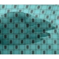 thumbnail image 4 of oneOone Viscose Chiffon Fabric Swirl & Check Ikat Decor Fabric Printed BTY 42 Inch Wide, 4 of 4