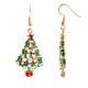 thumbnail image 3 of Jumpingount Nuevos pendientes de Navidad, joyería de muñeco de nieve de cristal, pendiente de tuerca de árbol de Navidad para mujer, accesorios Ropa, zapatos y accesorios Miscelánea TYPE1, 3 of 6