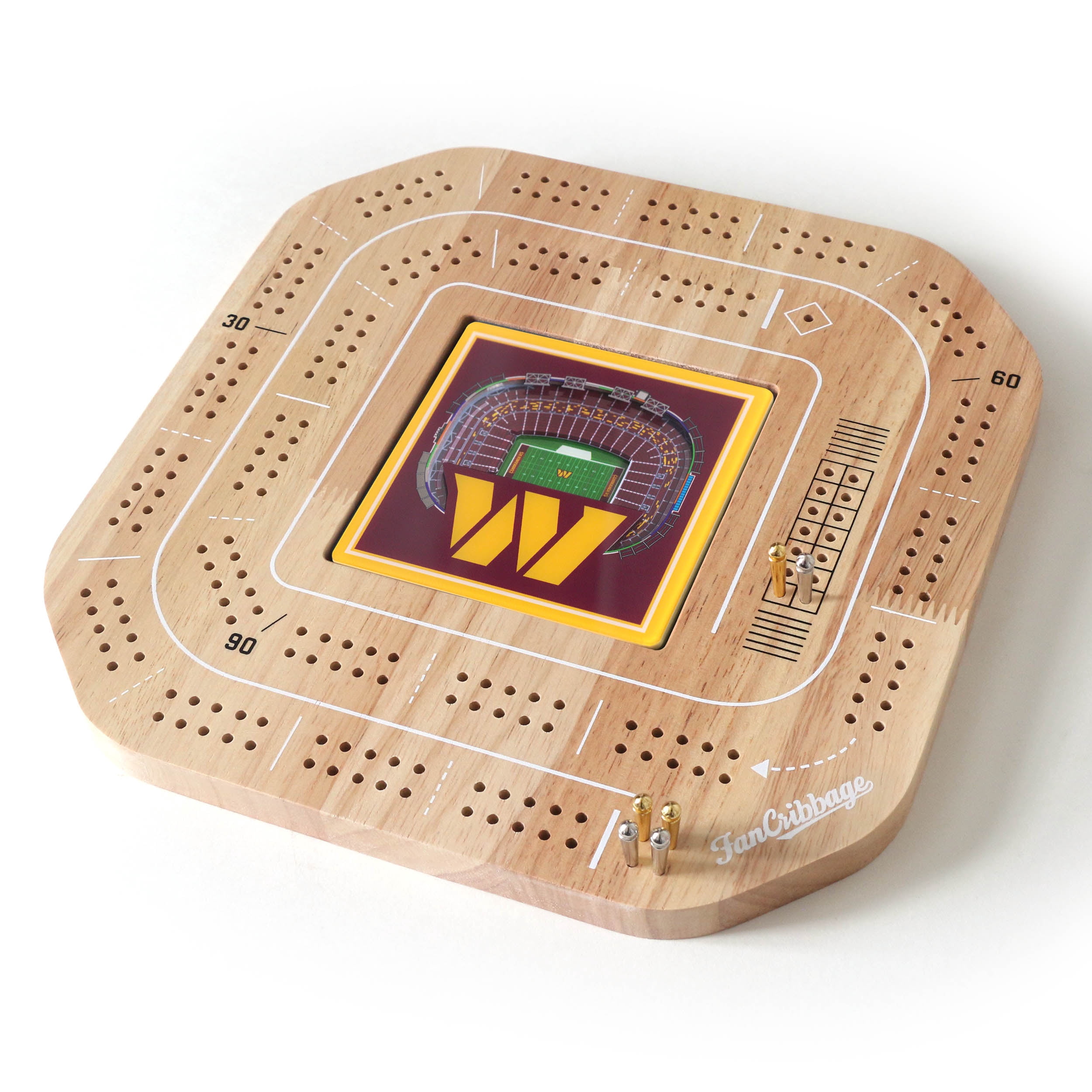 YouTheFan NFL Washington Commanders Stadiumview Cribbage