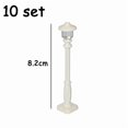 thumbnail image 1 of City MOC Accessories Traffic Signal Light Street Light Post Box Telephone Pole Block Lever Building Block Models DIY Brick Toys white, 1 of 6
