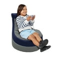 thumbnail image 4 of Factory Direct Partners SoftScape Little Gamer Kids Bean Bag, Gray Navy, 4 of 5