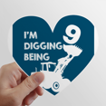 thumbnail image 1 of Nine Excavator Project Birthday Heart Vinyl Sticker Bicycle Bottle Decal, 1 of 3