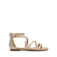 thumbnail image 2 of DREAM PAIRS Women's Dressy Gladiator Summer Cross Strappy Sandals Comfort Flat Casual Beach Fisherman Thong Sandals, 2 of 6