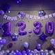 thumbnail image 5 of Globo digital Kelfuoya número 21 de 40 cm, color morado, para fiesta, 5 of 6