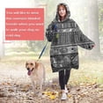thumbnail image 4 of Wearable Oversized Blanket,Black Geometric Striped Pattern Wearable Blanket Hoodie for Adults,Cozy Hooded Blankets with Super Pockets,Super Warm Fuzzy Pullover for Women & Men, 4 of 6