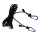 thumbnail image 4 of 2 Piezas Negro 12ft 4mm Elástico Kayak Canoa Línea De Remolque Correa Correa De Seguridad Con Tapones De Resorte De Ajuste Y Clips De Mosquetón Baoblaze Línea de remolque de kayak, 4 of 7