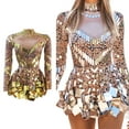 thumbnail image 2 of Mirrour Sequins Party Dress Stretch Stage Dance Dress Nightclub Party Celebrate Dress Women Dancer Performances Clothes, 2 of 8