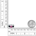 thumbnail image 4 of Gem Stone King 925 Sterling Silver Ring Round Pink Moissanite Onyx (2.15 Cttw), 4 of 4