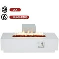 thumbnail image 6 of AVAWING 2-Piece 56" Rectangle Propane & 50,000 BTU Concrete Fire Table, Auto-Ignition,  Deep White, 6 of 6