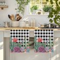 thumbnail image 4 of Cactus Tropical Watercolor Kitchen Towels Set of 1, Black Buffalo Plaid Summer Absorbent Dish Towels for Kitchen, Microfiber Hand Towel, Quick Drying Tea Towel for Cleaning Decorative Dishcloths, 4 of 7