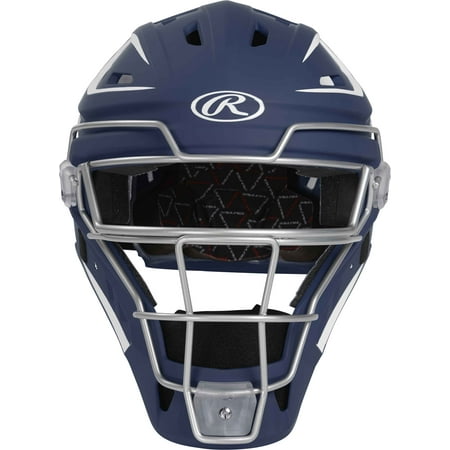 Rawlings Velo Baseball Senior Catcher's Helmet | Navy/White | Senior