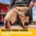 thumbnail image 2 of Pantalones cortos de trabajo DEWALT Protradesman para hombre, polialgodón, color canela 38, 2 of 5