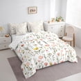 thumbnail image 3 of Castle Fairy Girls Chic Flowers Bedding Comforter Set,Spring Garden King Bedding Sets, 3 of 8