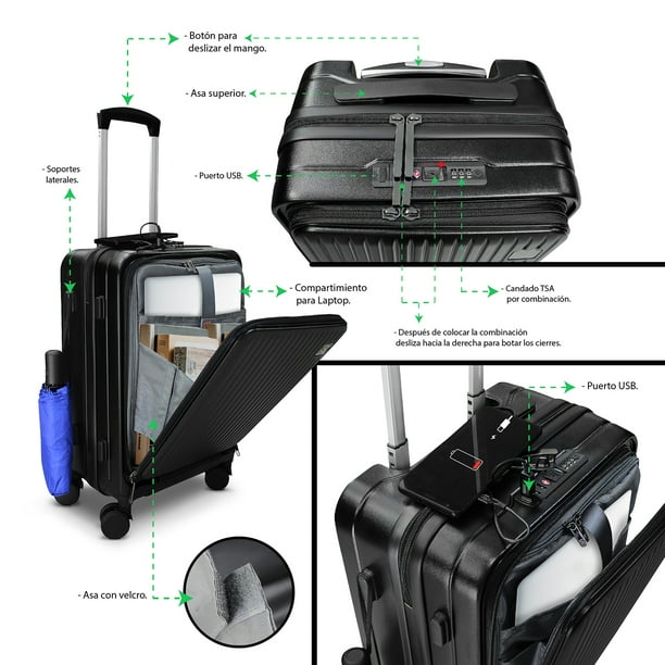 Carry On Maleta 10kg Equipaje Bolso Carry On ⚫ Maleta 10 Kg Carry