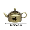 thumbnail image 3 of incense Burner Holder, incense Holder with Ash Catcher, Brass Copper Alloy, 3X2 in, Meditation decor, Vintage Home decor Aesthetic, Table decorations, Bronze tone, 1 Pc, 3 of 4