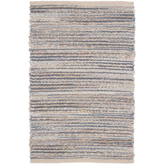 SAFAVIEH Cape Cod Celestine Distressed Area Rug, Blue, 2' x 3'