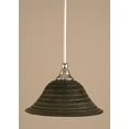 thumbnail image 1 of Stem Mini Pendant With Hang Straight Swivel Shown In Chrome Finish With 10 Charcoal Spiral Glass, 1 of 1