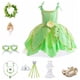 thumbnail image 5 of Vestido de hada verde con tintineo para el Día del Niño, vestido de Halloween y Navidad, 5 of 6