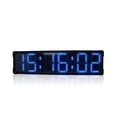 thumbnail image 1 of 8 Inch 6 Digits Marathon Clock Double Sided Large Led Outdoor Clock Waterproof Real Time Clocks ,Versatile Applications, 1 of 7