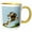 Yellow/White, variant on 3drose, Usa, Texas, Hidalgo County. Crested Caracara Taking Flight., 11oz Two-tone Yellow Mug