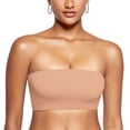thumbnail image 1 of Sostén Bandeau INLYRIC Sin Tirantes, Sin Costuras, Elástico, Color Crema Café, 1 of 6