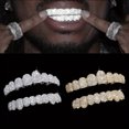 thumbnail image 3 of CHUANK 20-Teeth CZ Grillz - Top/Bottom Rapper Accessory for Hip-Hop Inspired Looks - Party Perfection, 3 of 7